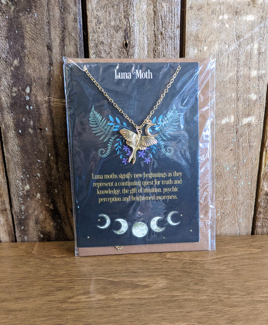 Luna Moth Necklace