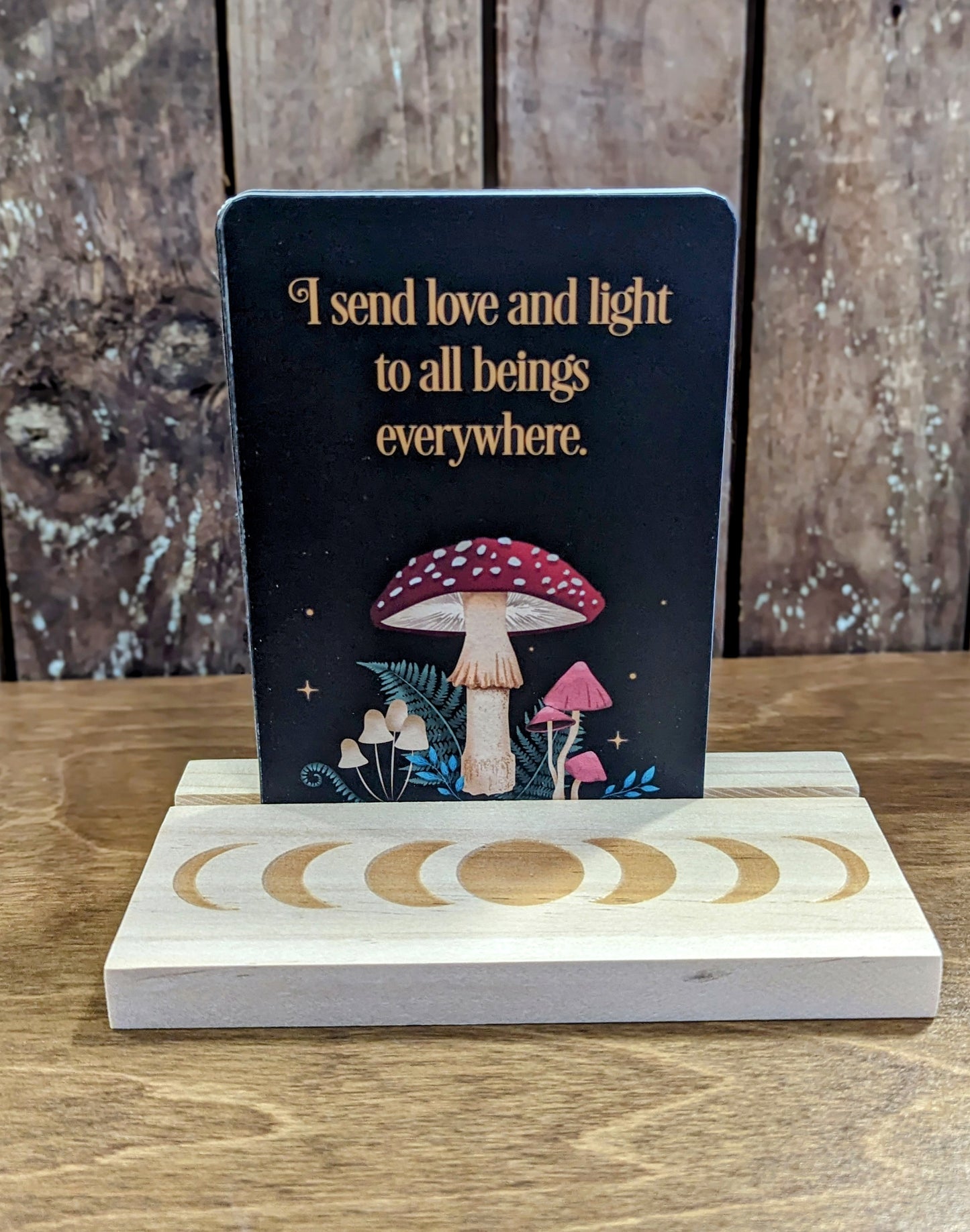 Affirmation Cards with Wooden Stand