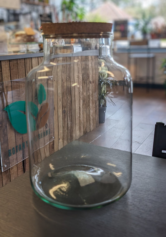 Terrarium Bottle with Cork Lid Milk Bottle Style