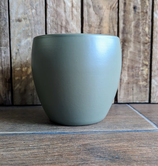 Olive Rounded Pot 13cm