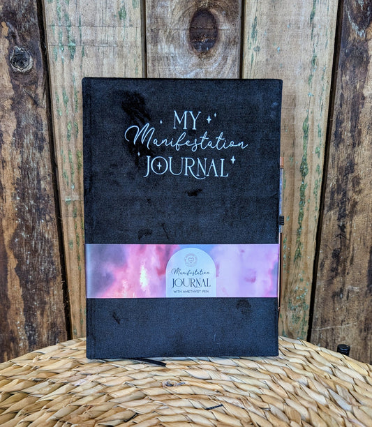 Manifestation Journal with Amethyst Pen