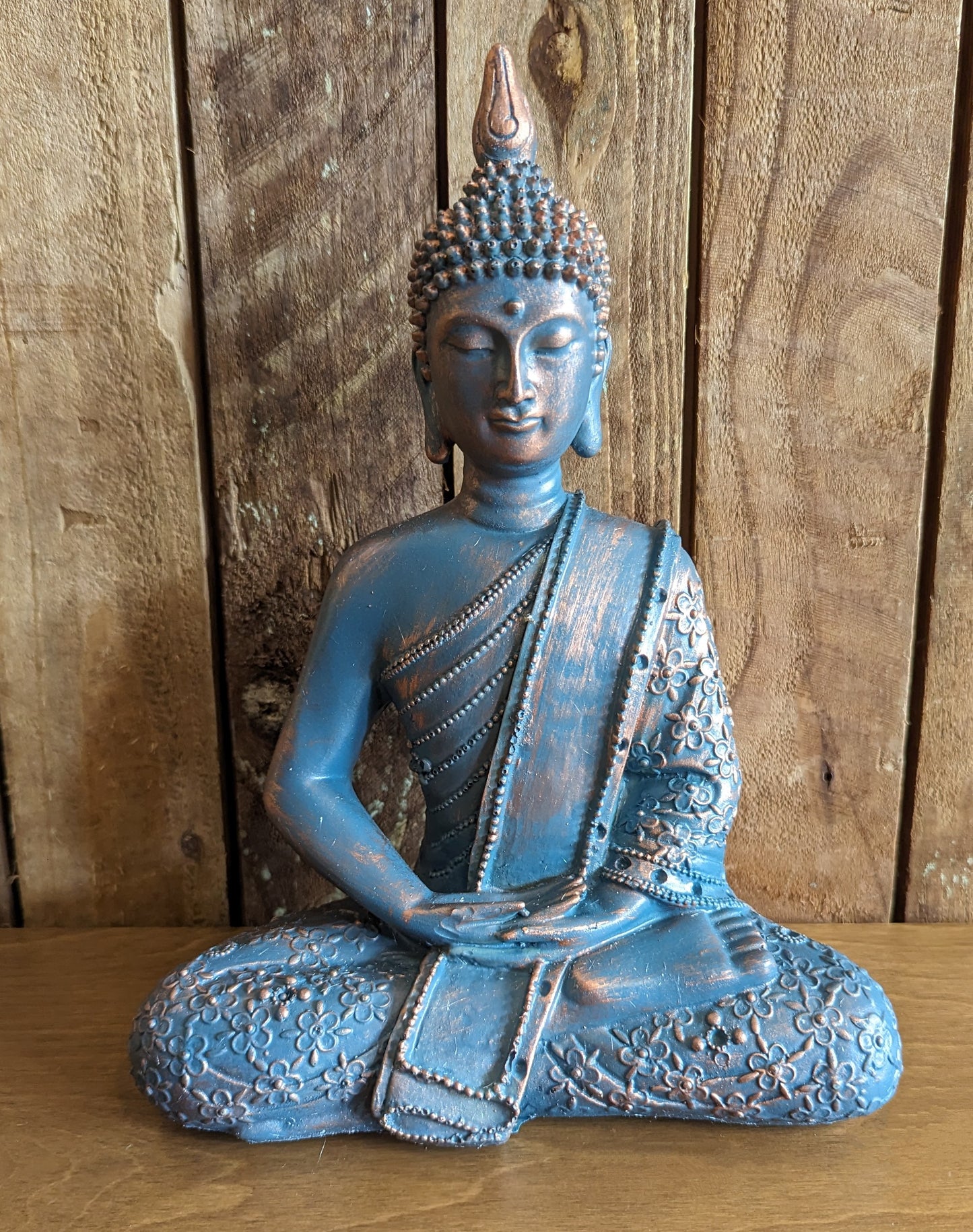 Blue Seated Buddha 26cm