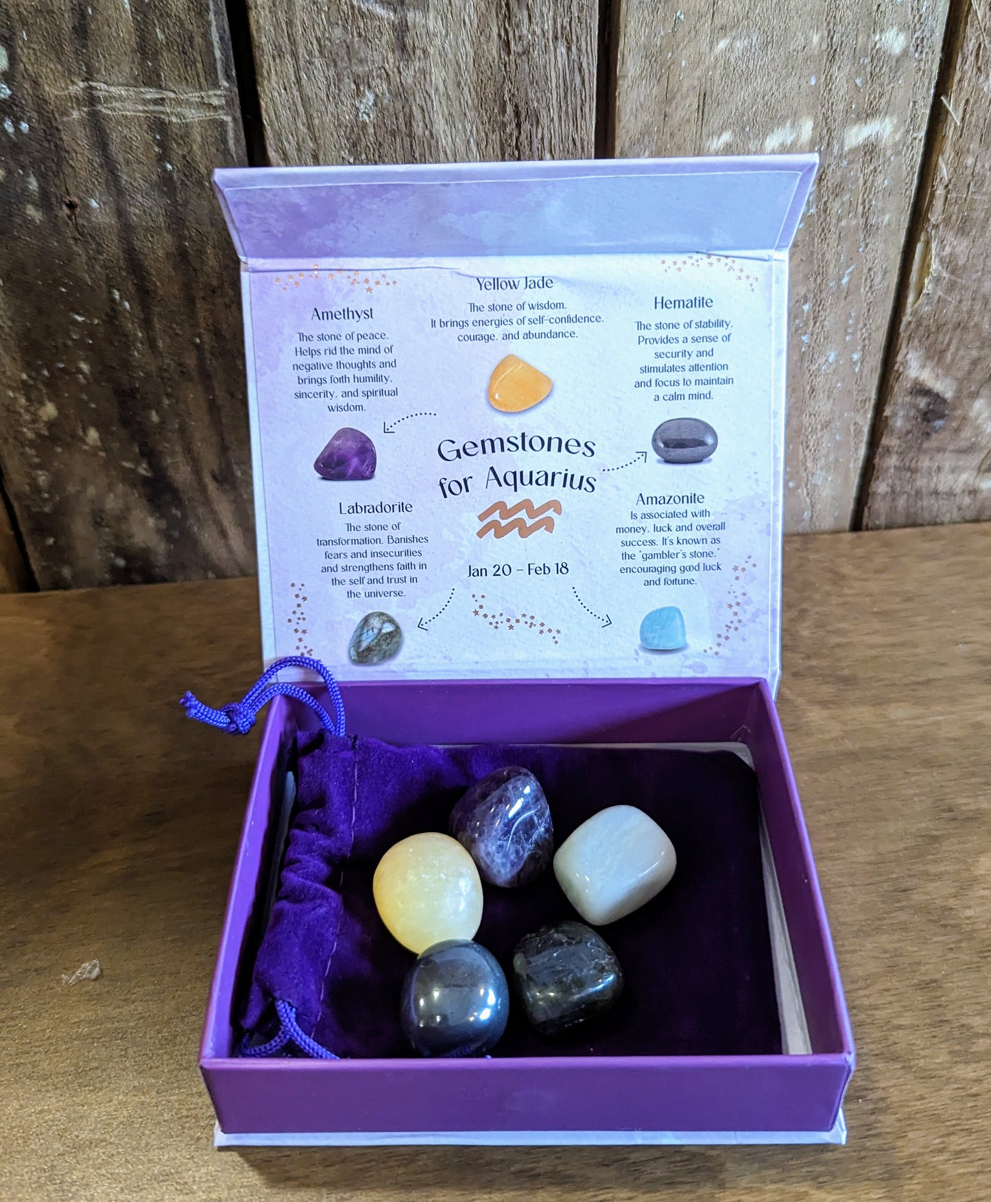 Zodiac Crystal Gift Set