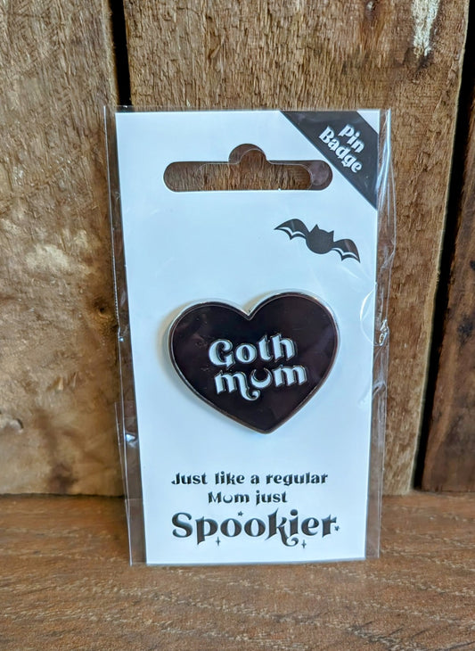 Goth Mum Pin Badge