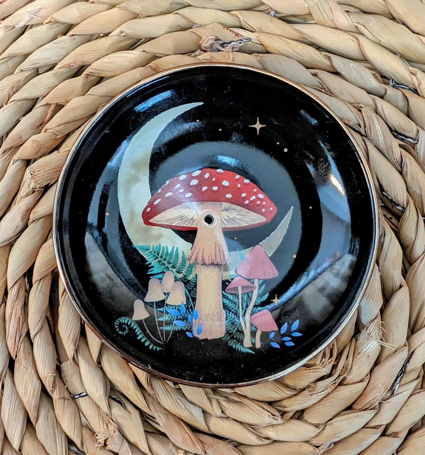 Forest Mushroom Incense Plate