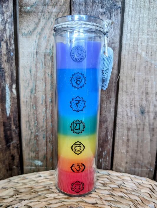 Chakra Inspired Tube Candle