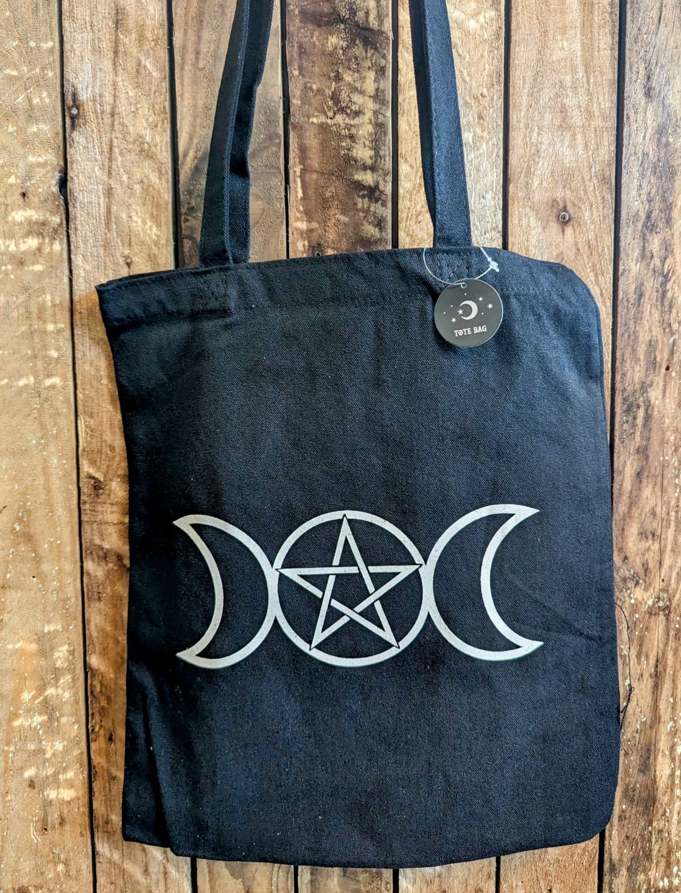 Triple Moon Cotton Tote Bag