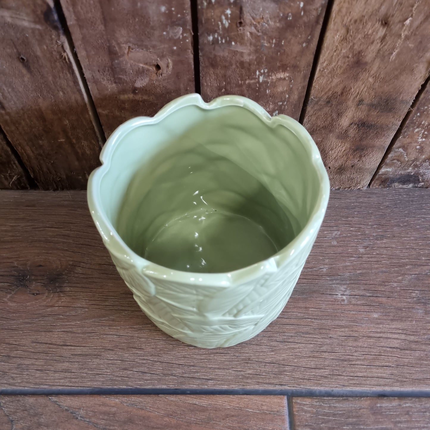 Ceramic Leaf 13cm Pot