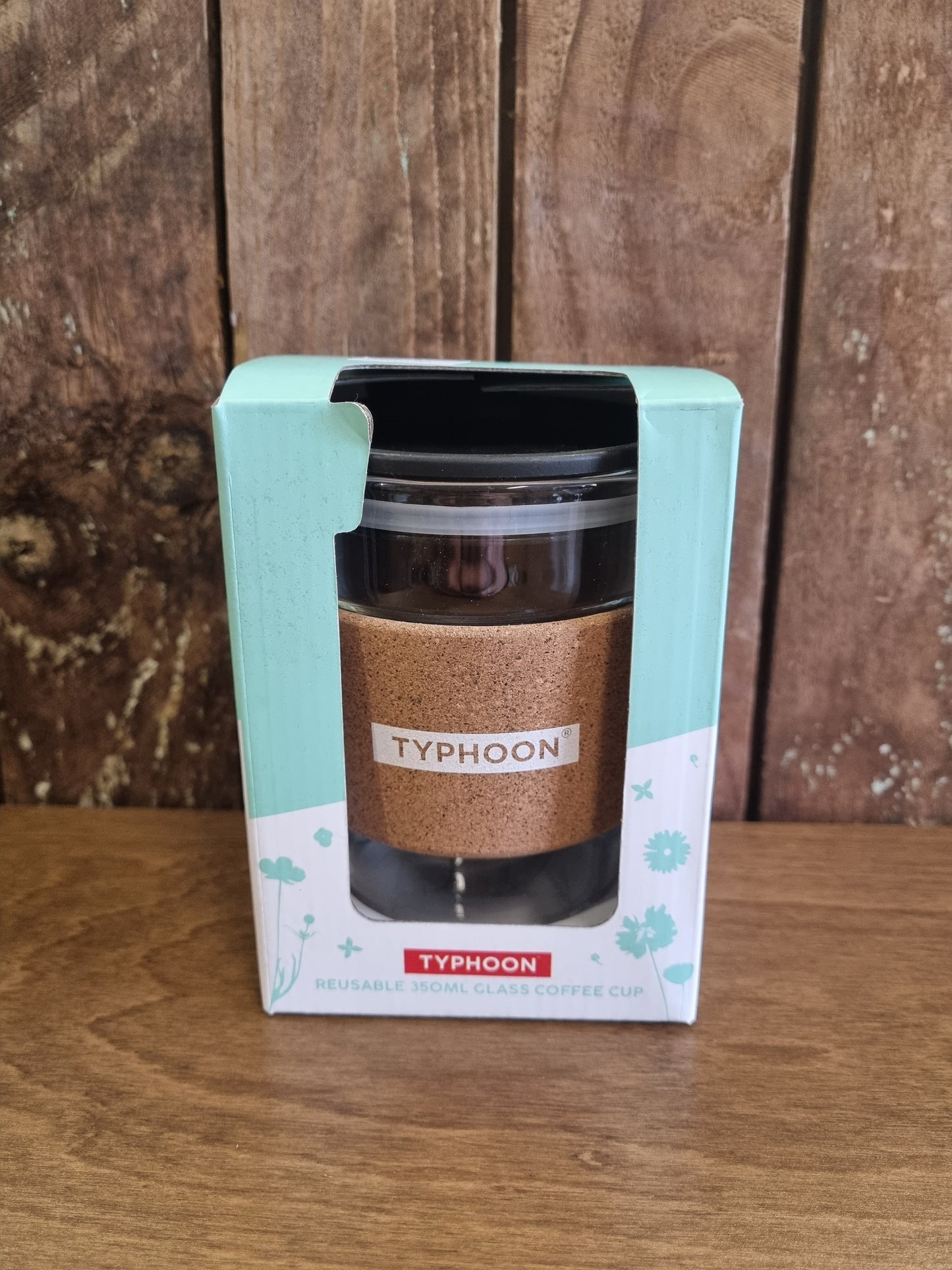 Typhoon Pure Botanics 12oz Glass Coffee Mug