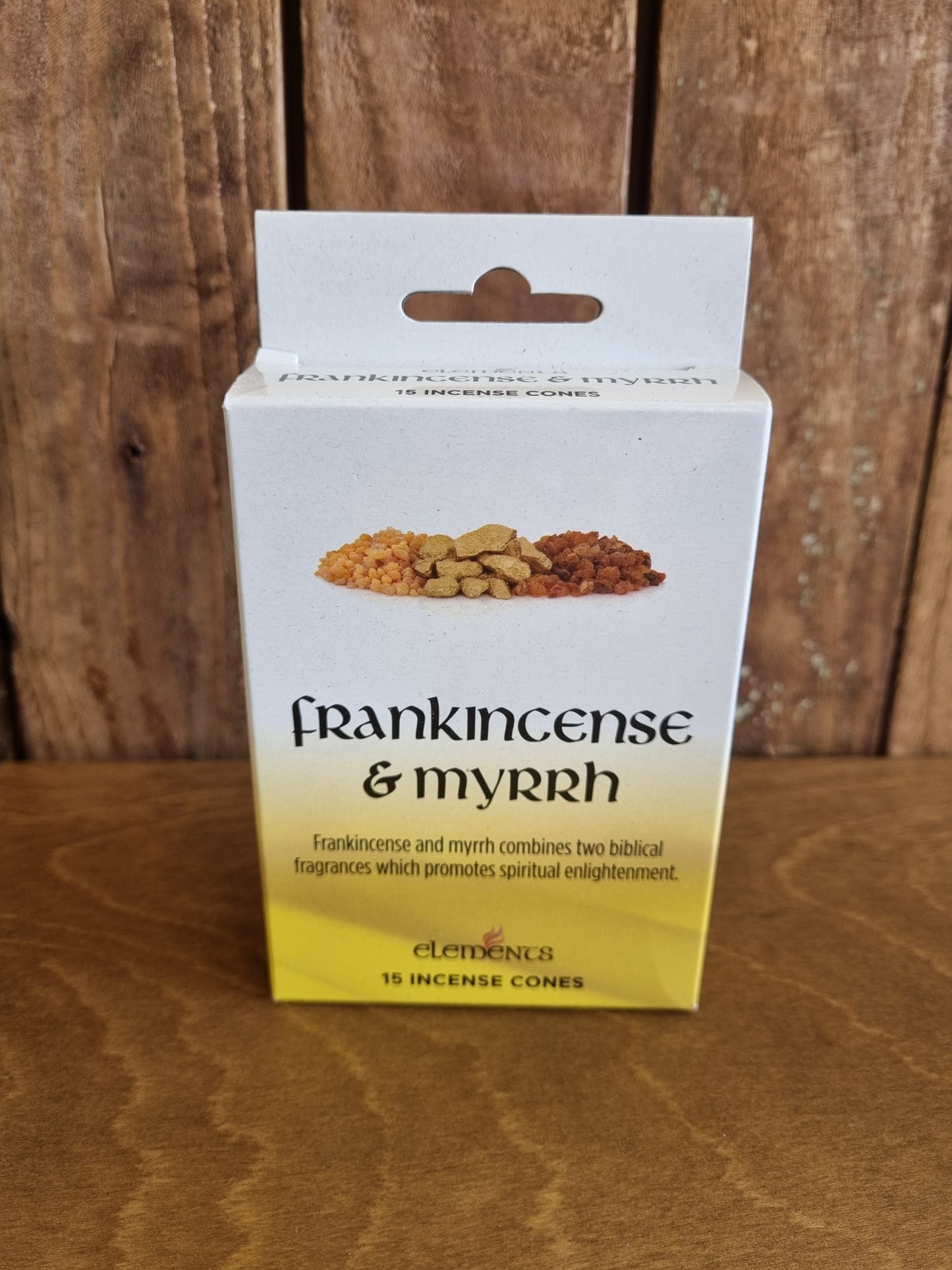 Elements Frankincense & Myrrh Incense cones x15