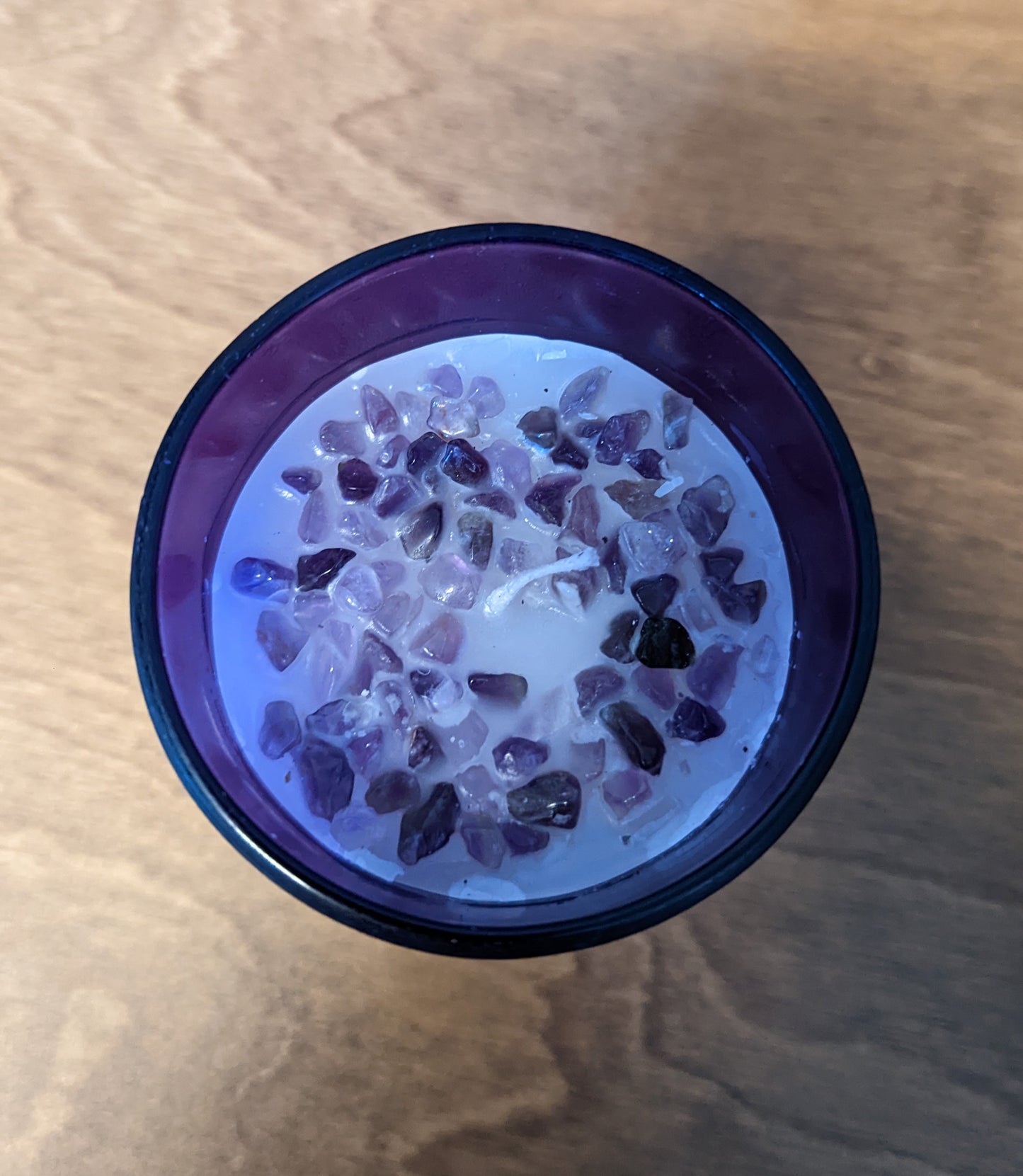 Air Element Neroli Candle with Amethyst Chips