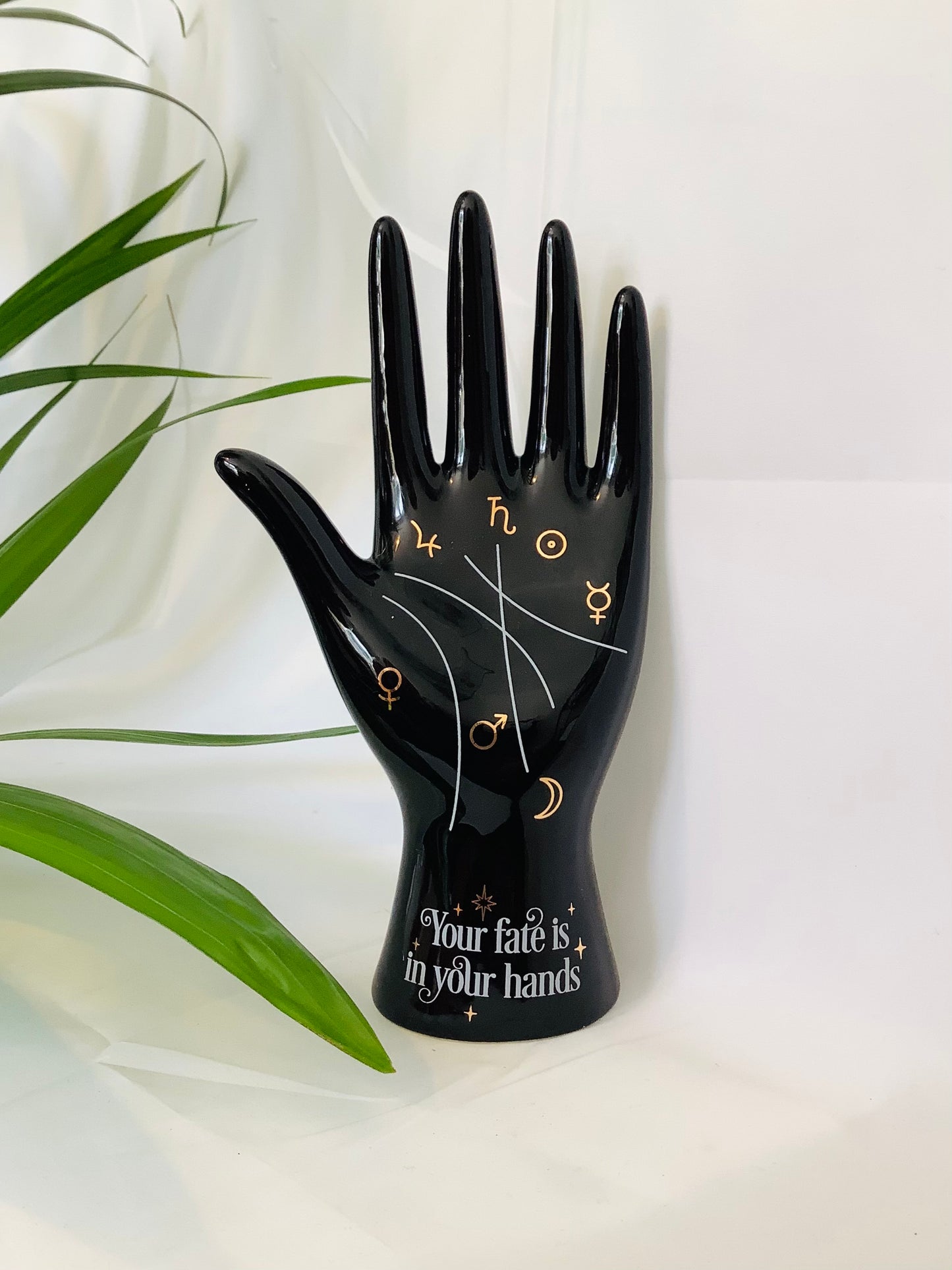 Black Palmistry Hand